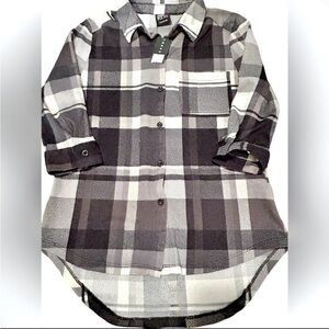 NWT Urban Kids Buffalo Plaid Flannel Shirt - Youth Size 14-16